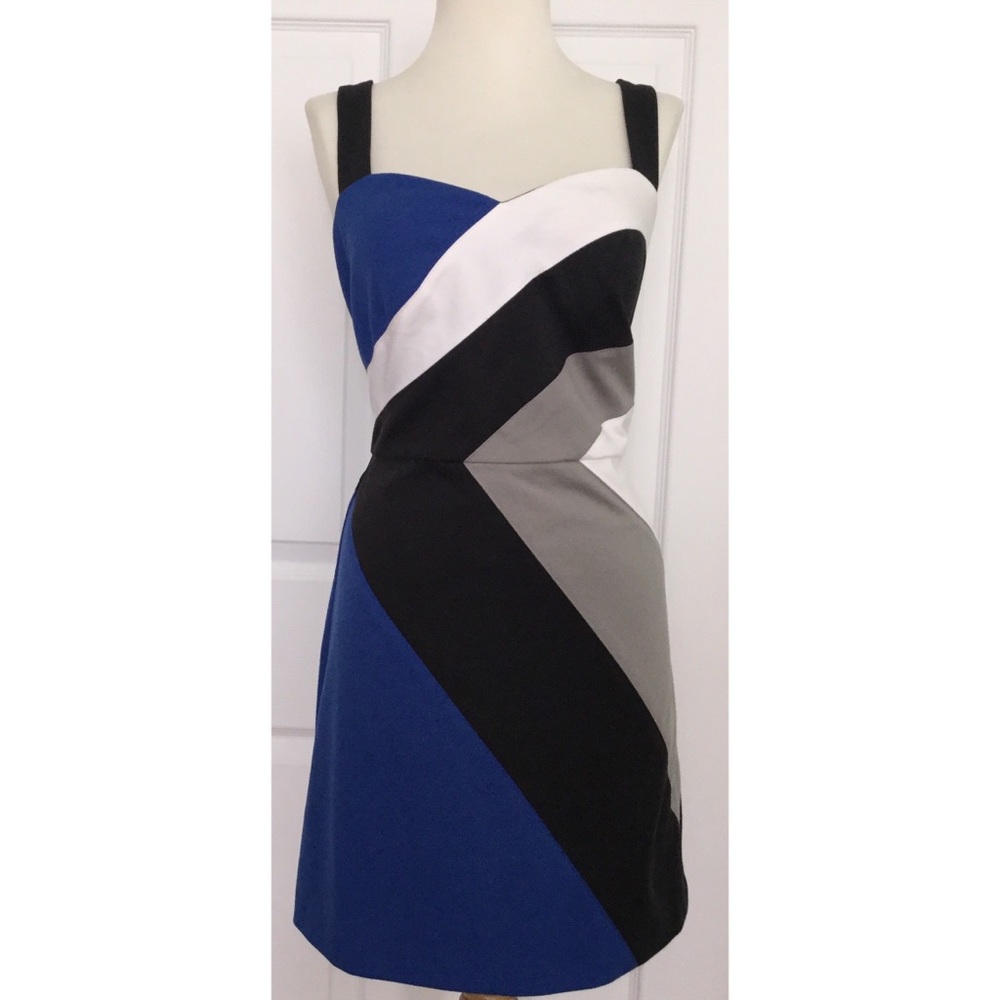 NWT BCBGeneration Color Block Dress Medium M Mini